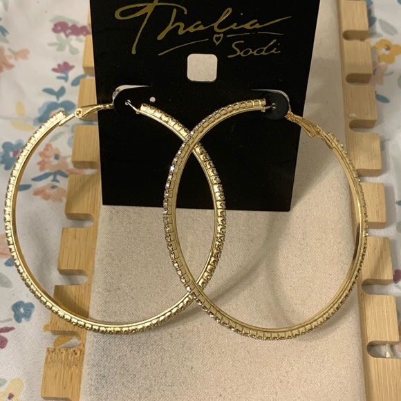 Thalia Sodi Jewelry - Thalia Sodi Gold and Silver Hoop Earrings